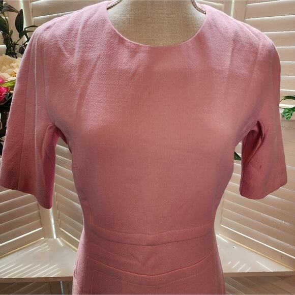 MICHAEL KORS PINK FITTED DRESS SIZE 8 - Picture 2 of 6